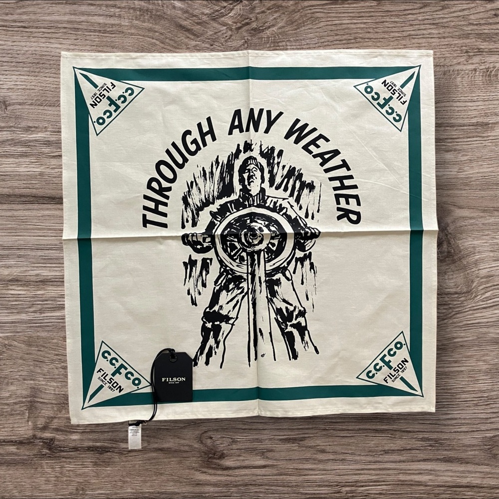 NWTs FILSON Helmsman Natural Captain Bandana MSRP $50